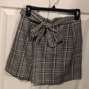 Mini plaid skirt